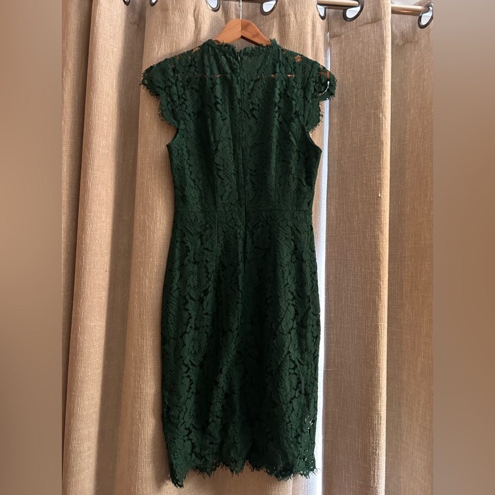Elegant Green Lace Dress